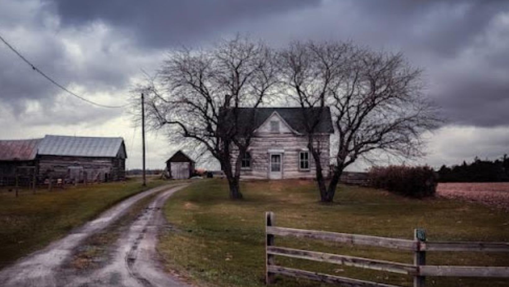 Homes in a rural part of Canada